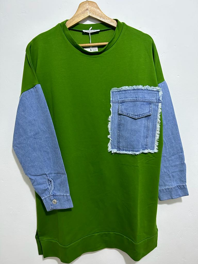 Casual T-shirt met Lange Mouwen van jeans