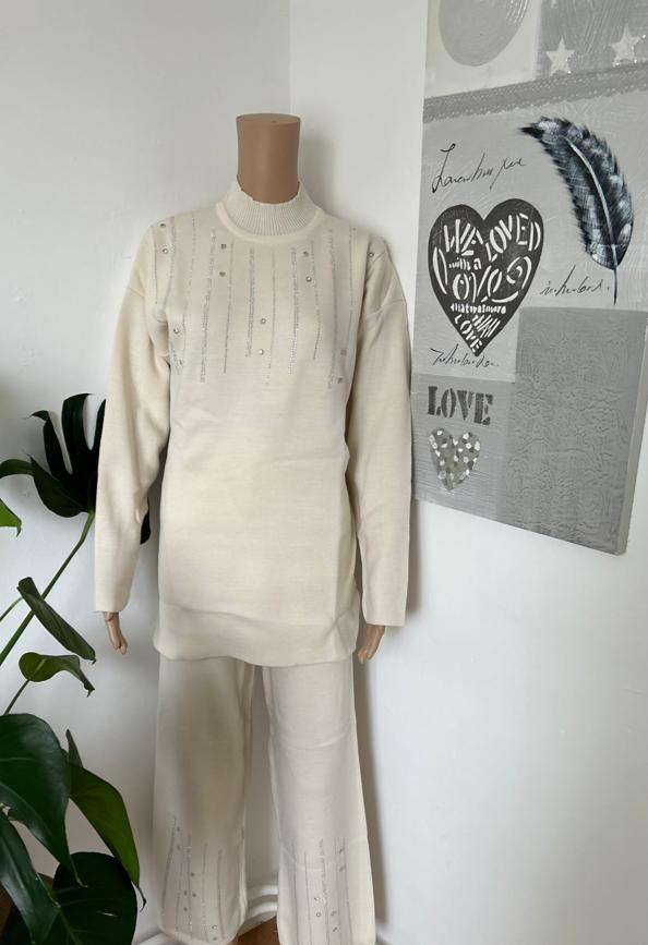 Twee-Delige Gebreide Set, Tuniek & Broek